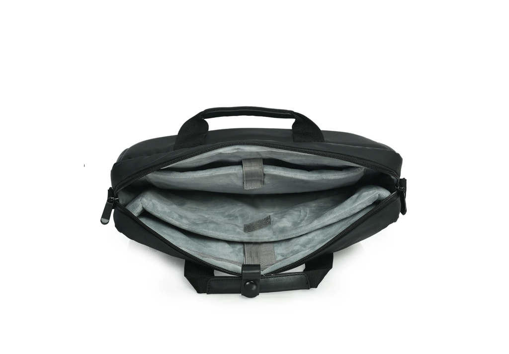 Vaku Luxos® CAMILIA Sleeve with Strap highly durable Compatilbe for Macbook 13|14" - Black