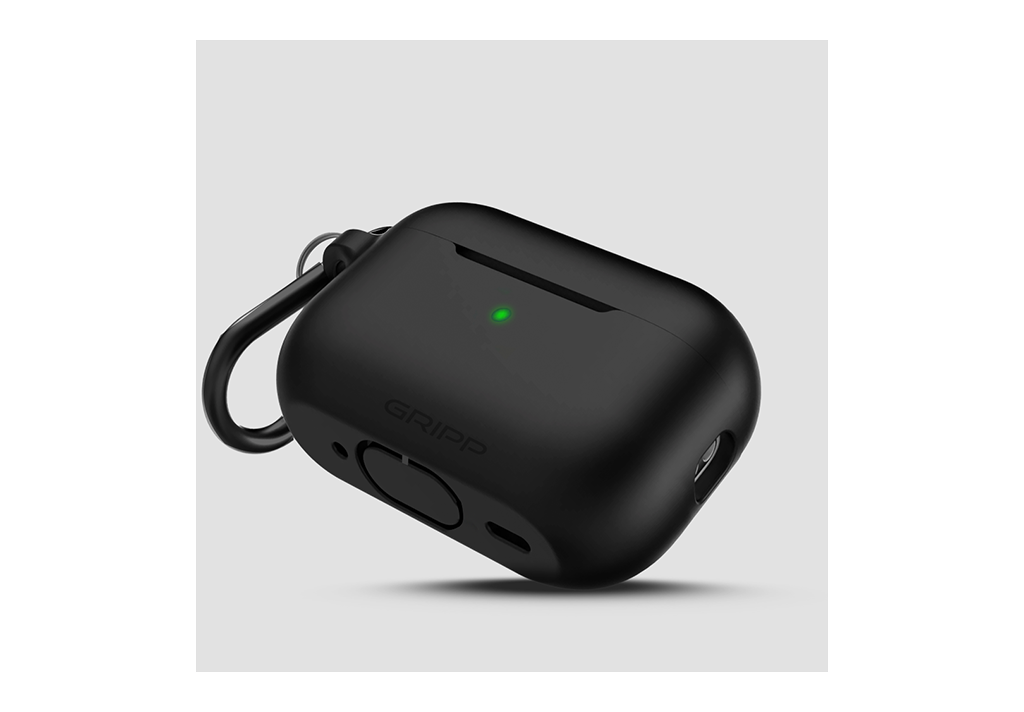 Gripp Airpods Pro (2nd GEN.) case + Strap+ Keyring Hook Black