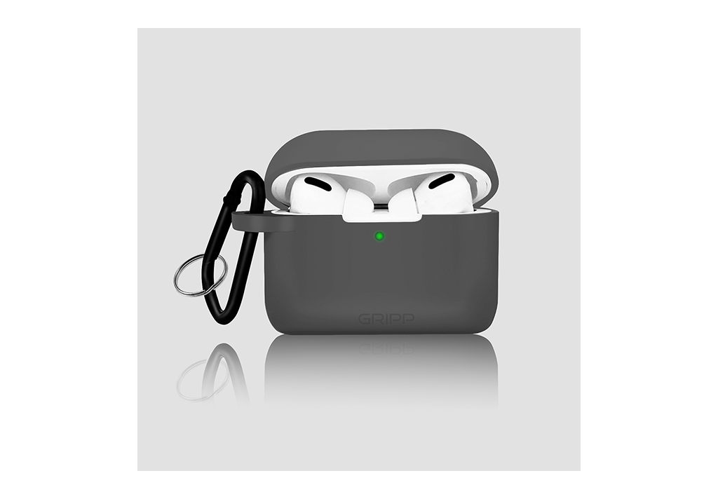 Gripp Airpods Pro (2nd GEN.) case + Strap+ Keyring Hook Chcol
