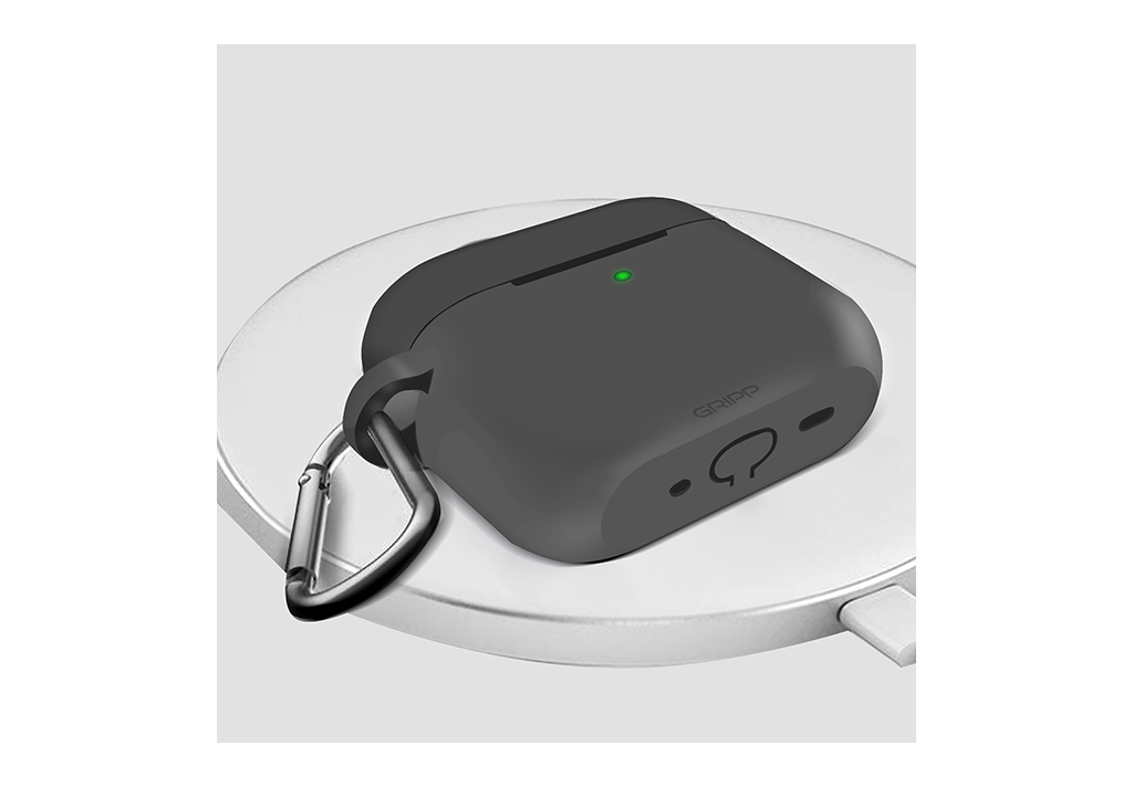 Gripp Airpods Pro (2nd GEN.) case + Strap+ Keyring Hook Chcol