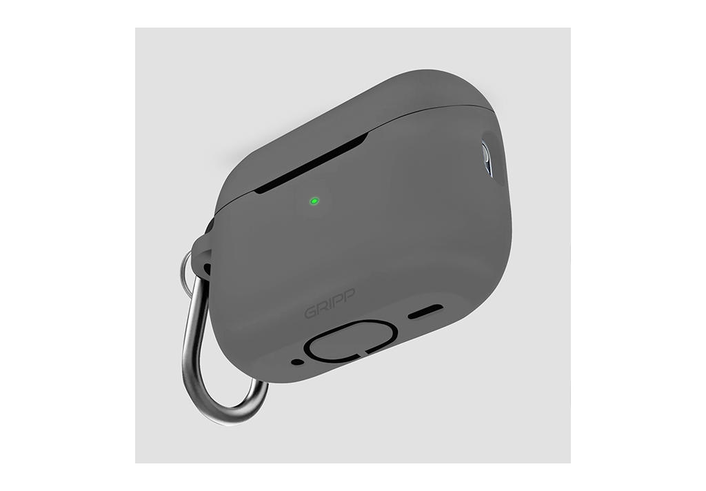Gripp Airpods Pro (2nd GEN.) case + Strap+ Keyring Hook Chcol
