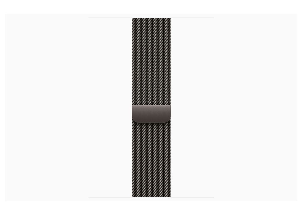 Apple Watch Series 10 GPS + Cellular 46mm Slate Titanium Case with Slate Milanese Loop - S/M