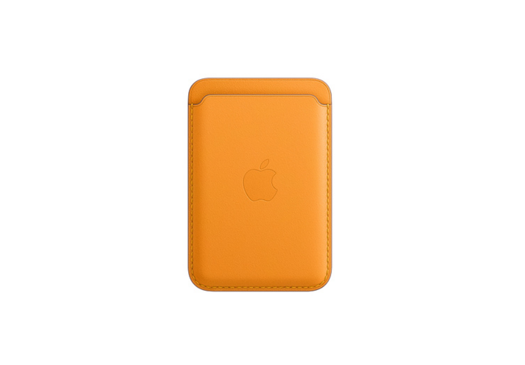 iPhone Leather Wallet with MagSafe - California Poppy