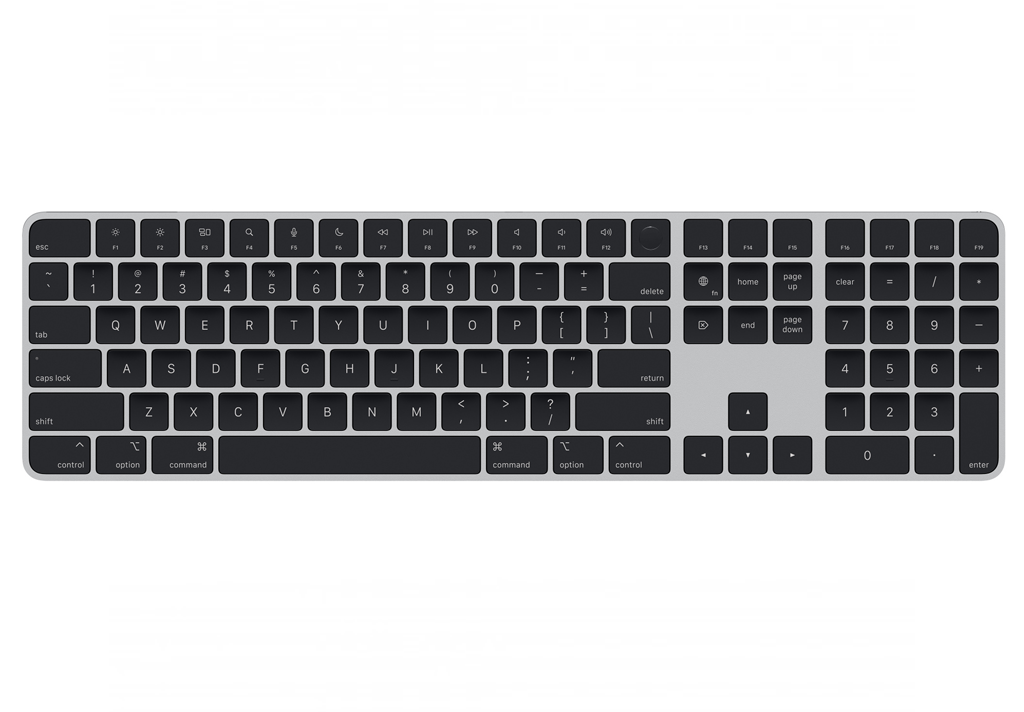 Magic Keyboard with Touch ID and Numeric Keypad for Mac models with Apple silicon - US English - Black Keys