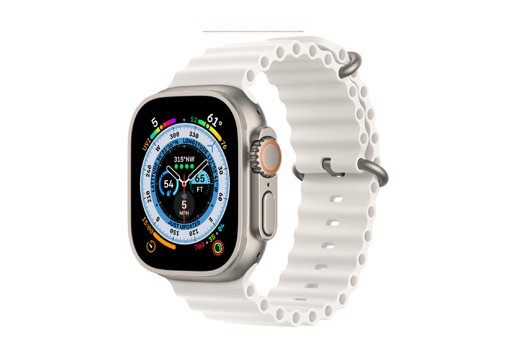 Apple Watch Ultra GPS + Cellular 49mm Titanium with White Ocean