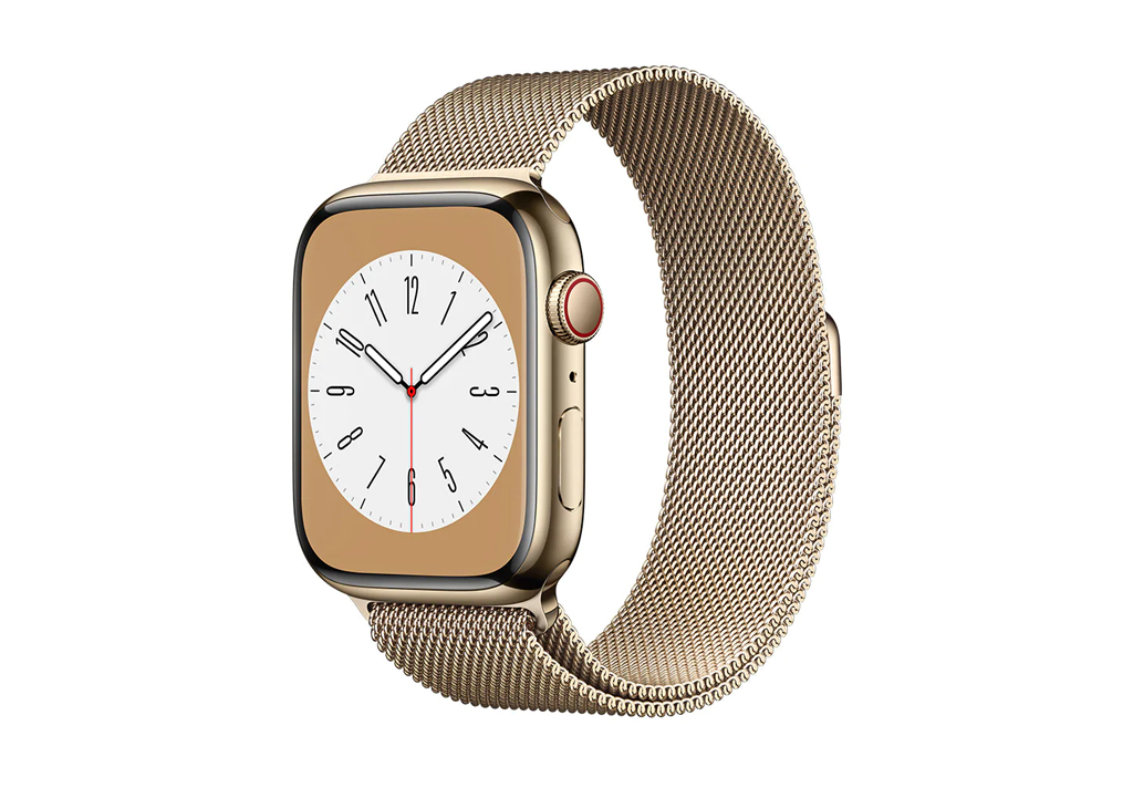 Apple watch stainless steel case with hot sale milanese loop