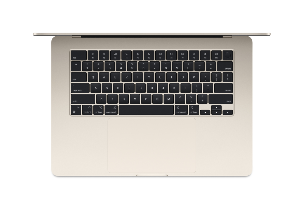 15-inch MacBook Air: Apple M2 chip with 8-core CPU and 10-core GPU, 256GB - Starlight