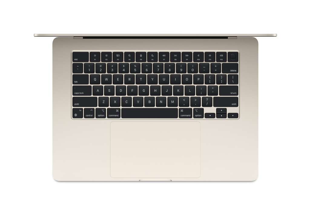 15-inch MacBook Air: Apple M2 chip with 8-core CPU and 10-core GPU, 512GB - Starlight