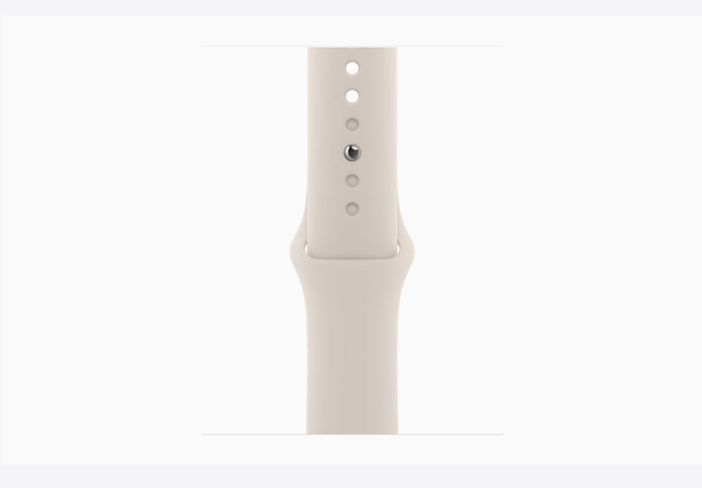 Apple Watch SE GPS 40mm Starlight Aluminium Case with Starlight Sport Band - M/L