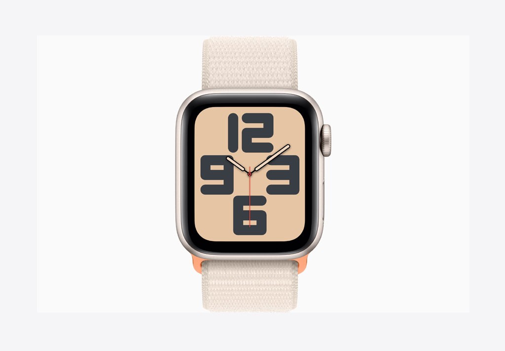 Apple Watch SE GPS 40mm Starlight Aluminium Case with Starlight Sport Loop