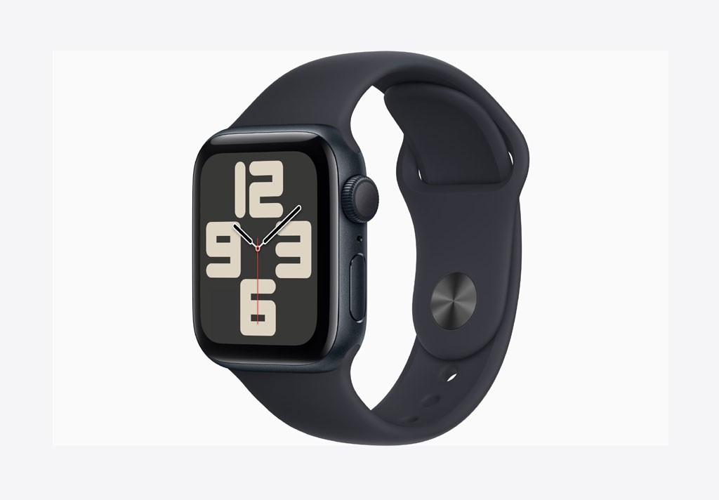 Apple Watch SE GPS 44mm Midnight Aluminium Case with Midnight Sport Band - M/L