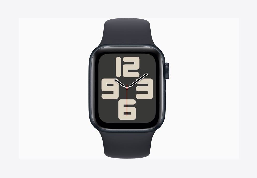Apple Watch SE GPS 44mm Midnight Aluminium Case with Midnight Sport Band - M/L