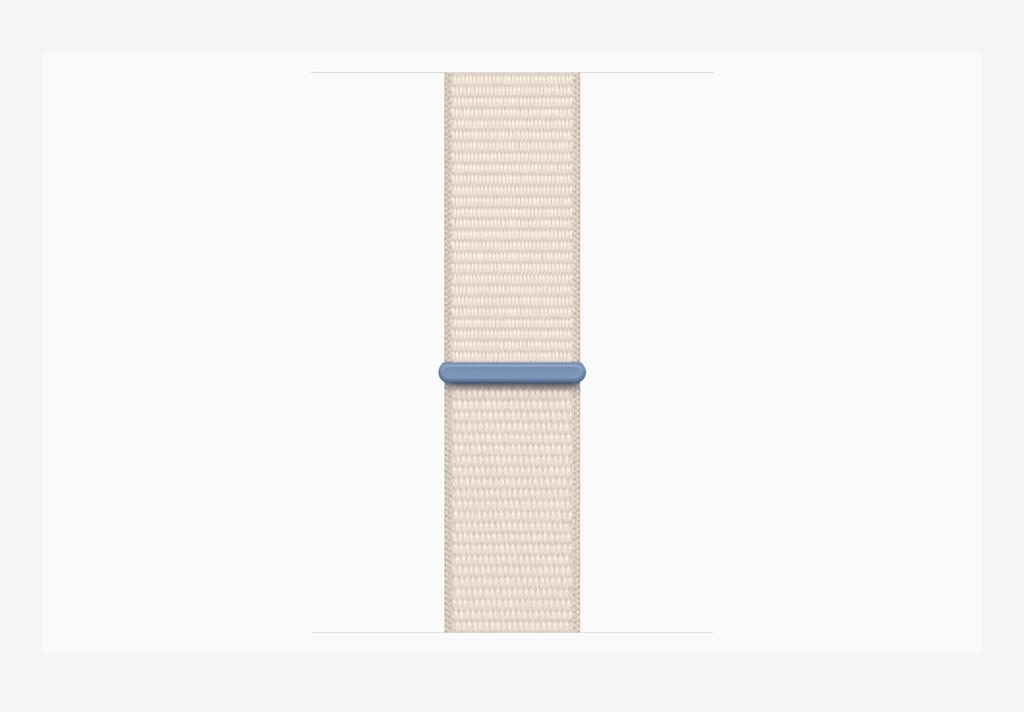 Apple Watch Series 9 GPS + Cellular 45mm Starlight Aluminium Case with Starlight Sport Loop