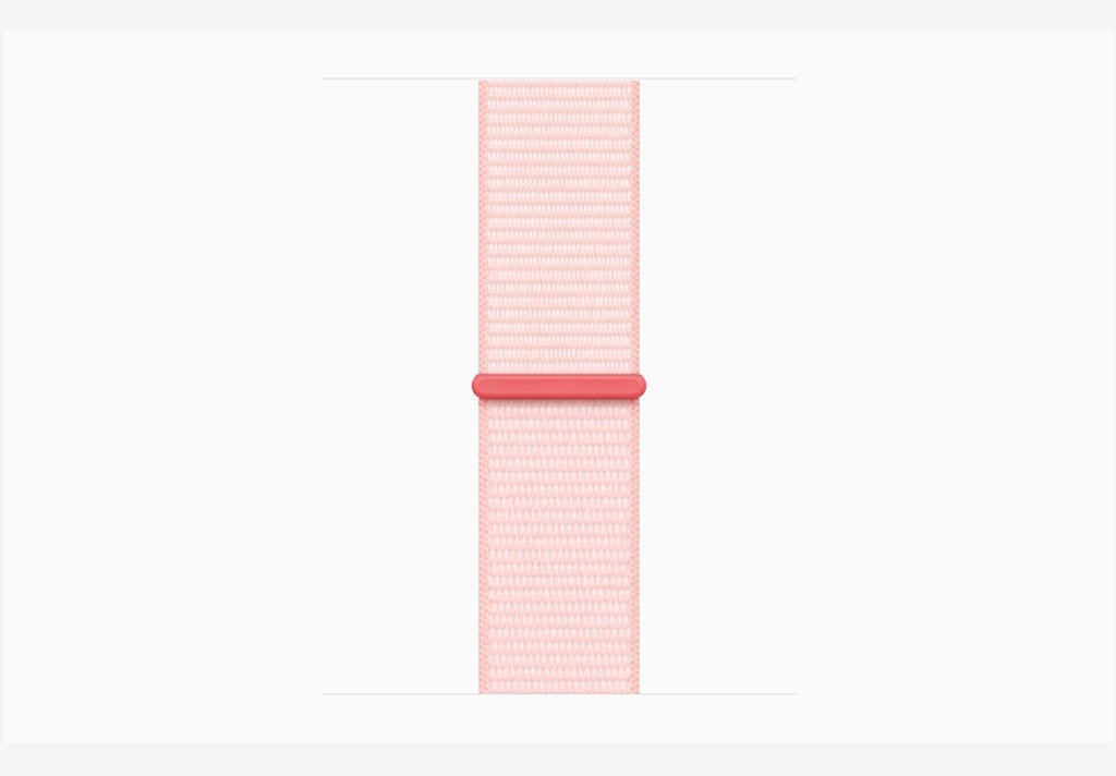 Apple Watch Series 9 GPS + Cellular 45mm Pink Aluminium Case with Light Pink Sport Loop