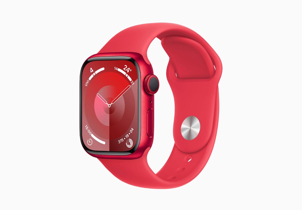 Apple Watch Series 9 GPS 41mm (PRODUCT)RED Aluminium Case with (PRODUCT)RED Sport Band - S/M