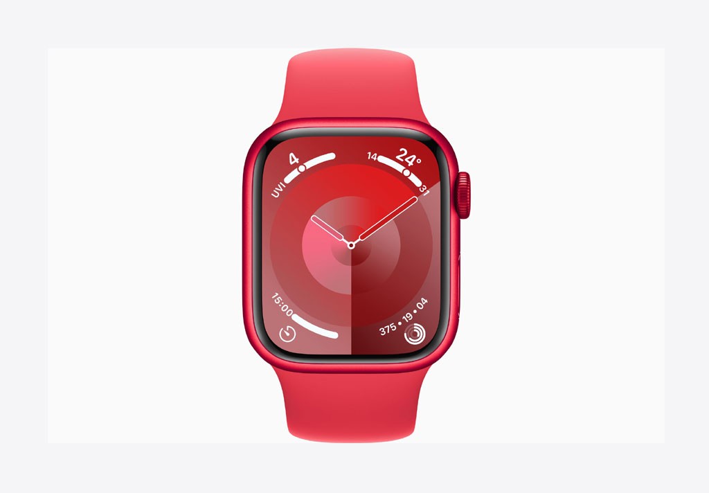 Apple Watch Series 9 GPS + Cellular 45mm (PRODUCT)RED Aluminium Case with (PRODUCT)RED Sport Band - M/L