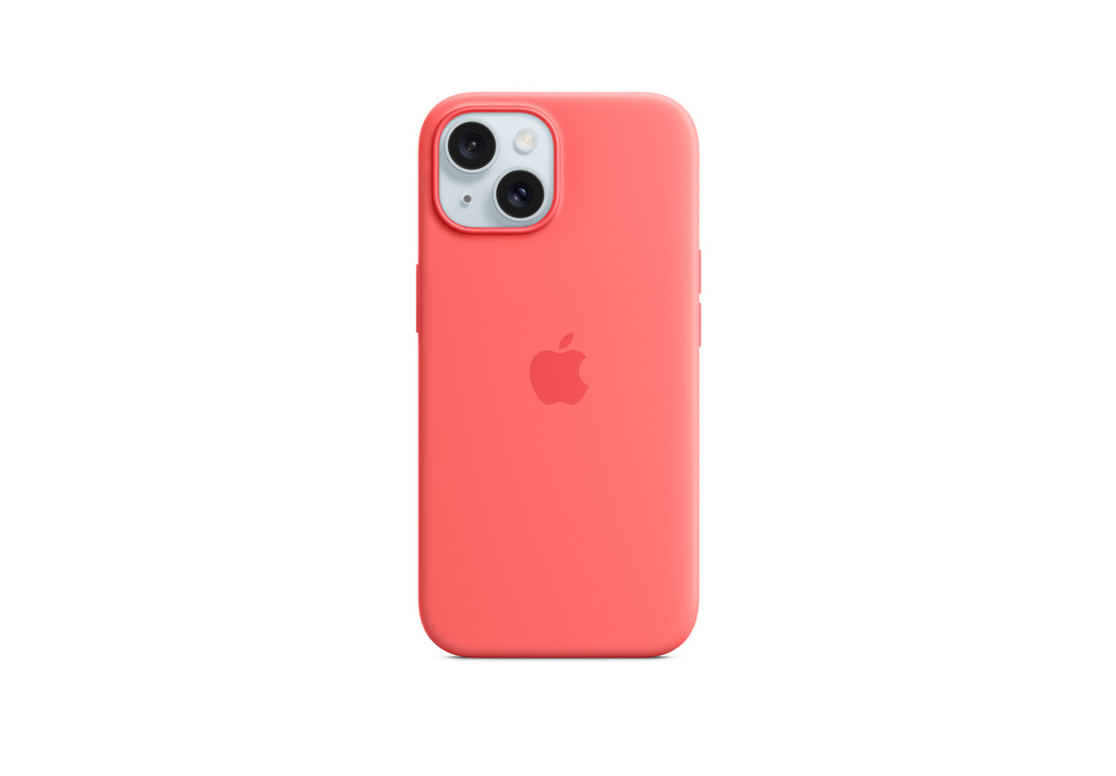 iPhone 15 Silicone Case with MagSafe - Guava