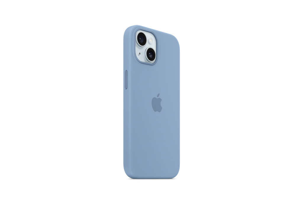 iPhone 15 Silicone Case with MagSafe - Winter Blue