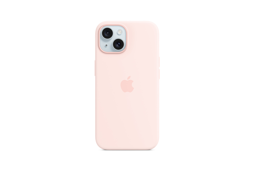 iPhone 15 Plus Silicone Case with MagSafe - Light Pink