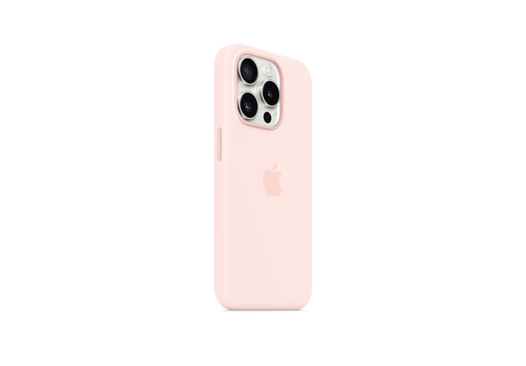 iPhone 15 Pro Silicone Case with MagSafe - Light Pink