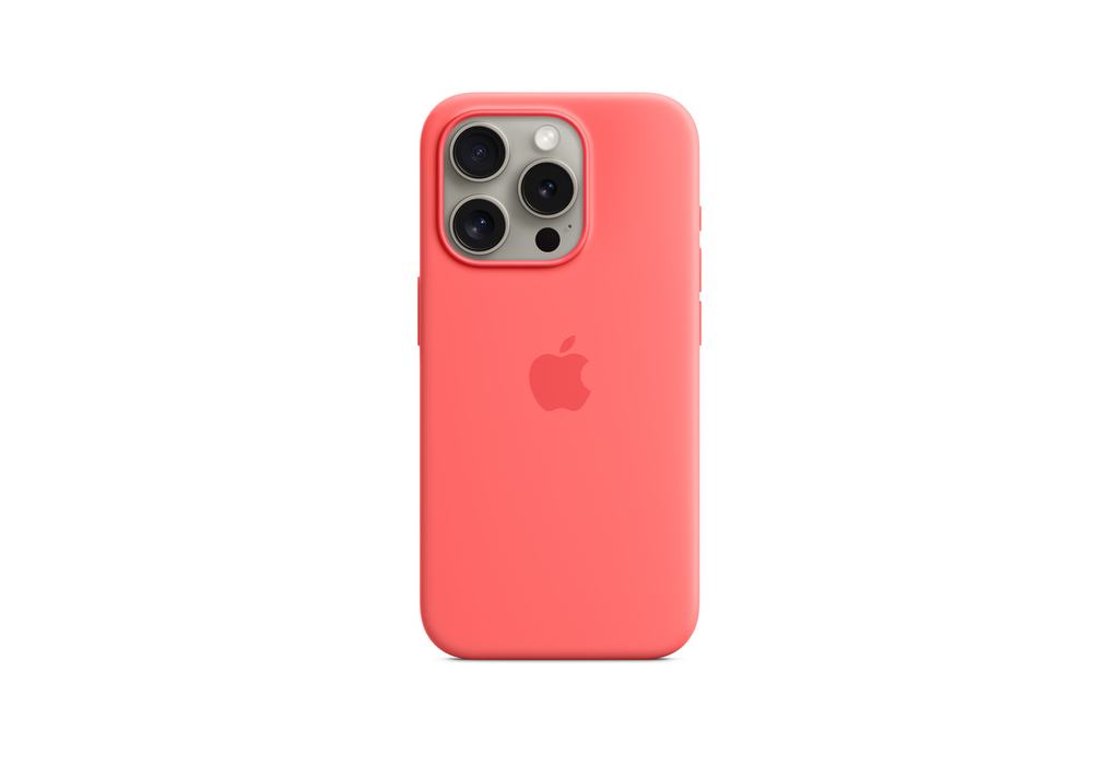 iPhone 15 Pro Silicone Case with MagSafe - Guava