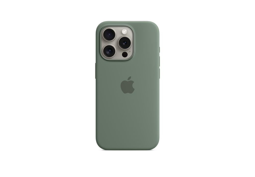 iPhone 15 Pro Silicone Case with MagSafe - Cypress