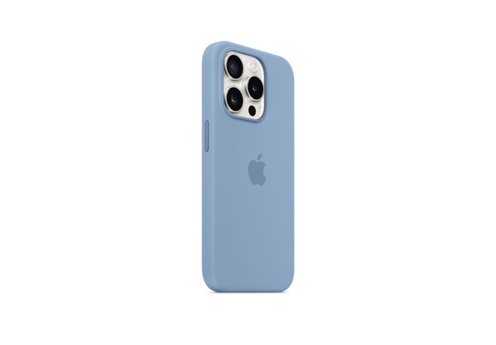 iPhone 15 Pro Max Silicone Case with MagSafe - Winter Blue