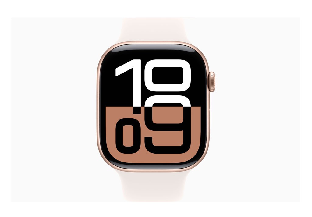 Apple Watch Series 10 GPS 42mm Rose Gold Aluminium Case with Light Blush Sport Band - M/L