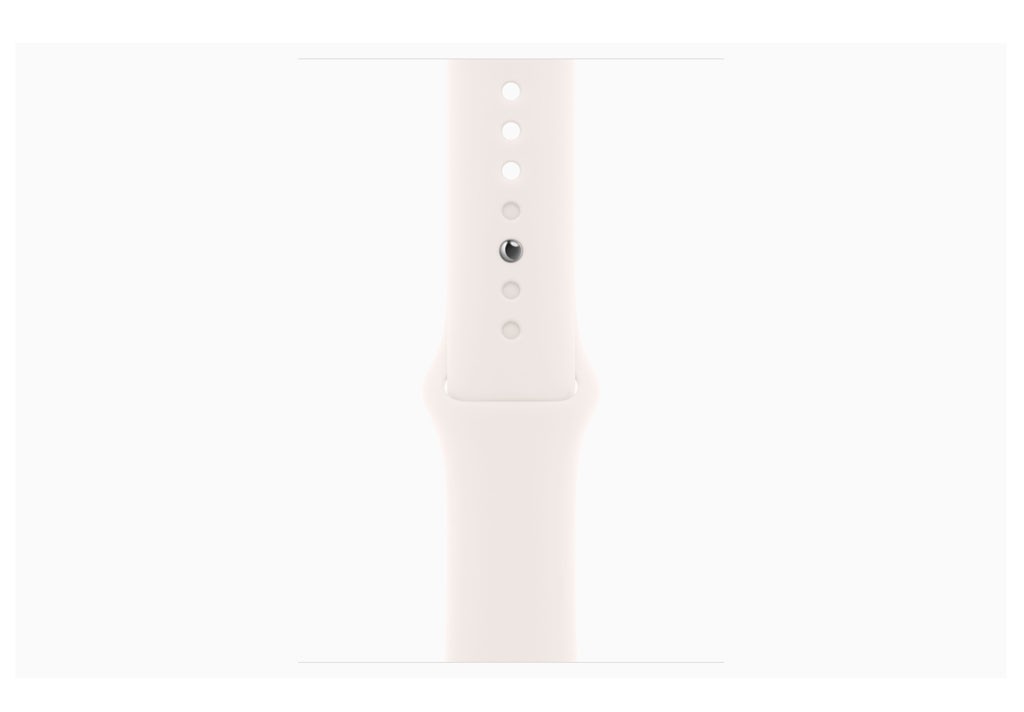 Apple Watch Series 10 GPS 42mm Rose Gold Aluminium Case with Light Blush Sport Band - M/L