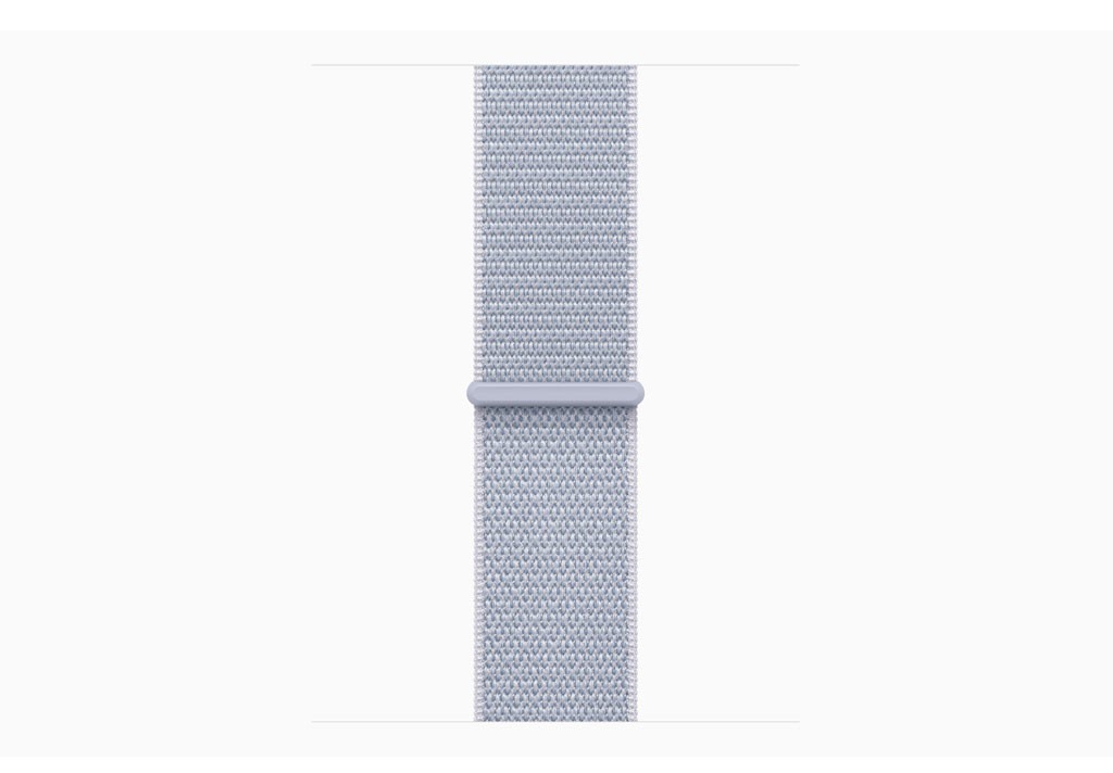 Apple Watch Series 10 GPS 46mm Silver Aluminium Case with Blue Cloud Sport Loop