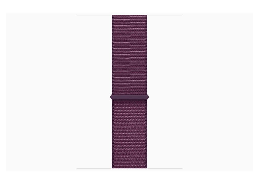 Apple Watch Series 10 GPS 46mm Rose Gold Aluminium Case with Plum Sport Loop