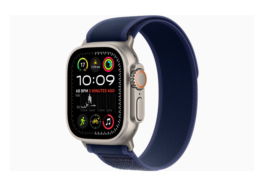 Apple Watch Ultra 2 GPS + Cellular 49mm Natural Titanium Case with Blue Trail Loop - M/L