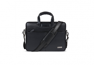 Neopack Leather Sleeve with Handle Fits 15.4" Laptops & Macbooks Black