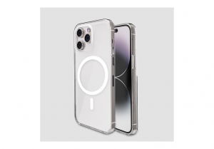 Gripp Clear MagSafe Case for Apple iPhone 15 Pro Max (6.7'') with White Ring- Clear