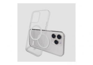 Gripp Clear MagSafe Case for Apple iPhone 15 Pro Max (6.7'') with White Ring- Clear
