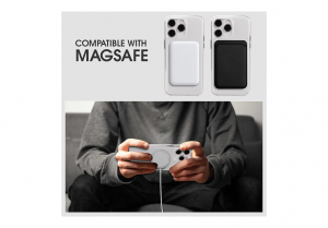 Gripp Clear MagSafe Case for Apple iPhone 15 Pro Max (6.7'') with White Ring- Clear
