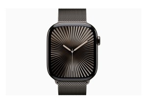 Apple Watch Series 10 GPS + Cellular 46mm Slate Titanium Case with Slate Milanese Loop - S/M