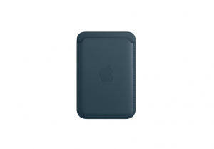 iPhone Leather Wallet with MagSafe - Baltic Blue