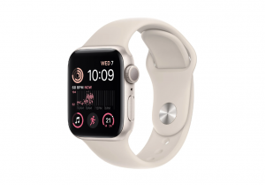 Apple Watch SE GPS 40mm Starlight Aluminium Case with Starlight Sport Band - Regular