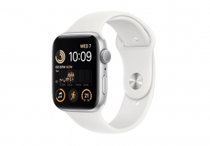 Apple Watch SE GPS 40mm Silver Aluminium Case with White Sport Band - Regular