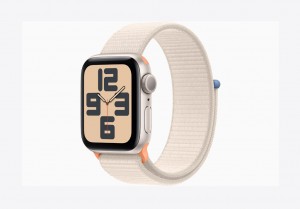 Apple Watch SE GPS 40mm Starlight Aluminium Case with Starlight Sport Loop