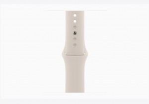Apple Watch SE GPS 44mm Starlight Aluminium Case with Starlight Sport Band - M/L