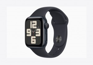 Apple Watch SE GPS 44mm Midnight Aluminium Case with Midnight Sport Band - M/L