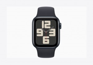 Apple Watch SE GPS 44mm Midnight Aluminium Case with Midnight Sport Band - M/L