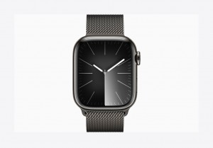 Apple Watch Series 9 GPS + Cellular 45mm Graphite Stainless Steel Case with Graphite Milanese Loop