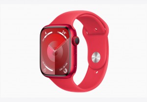 Apple Watch Series 9 GPS + Cellular 45mm (PRODUCT)RED Aluminium Case with (PRODUCT)RED Sport Band - M/L