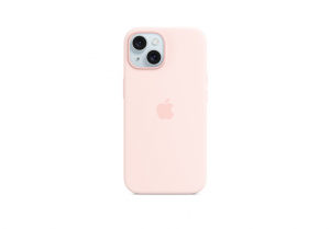 iPhone 15 Silicone Case with MagSafe - Light Pink