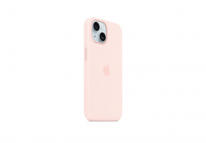 iPhone 15 Silicone Case with MagSafe - Light Pink