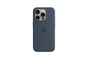 iPhone 15 Pro Silicone Case with MagSafe - Storm Blue