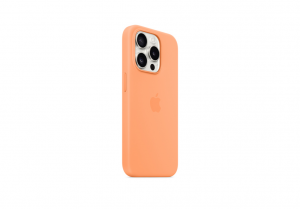 iPhone 15 Pro Silicone Case with MagSafe - Orange Sorbet